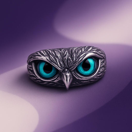 Attractive Silver Plated Owl Ring (Pack of 2)