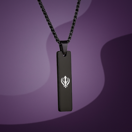 Khanda Spiritual Mini Tag Chain