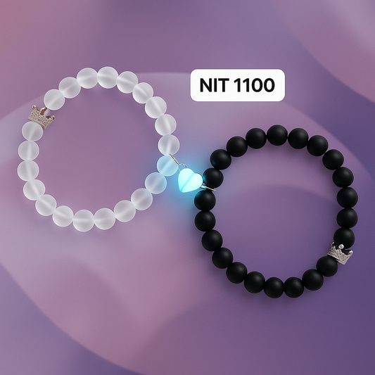 2pcs glow in the dark lover bracelets with a pair of beleket bff bracelets