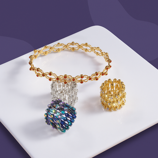 Stretchable 2 In 1 Ring Bracelet