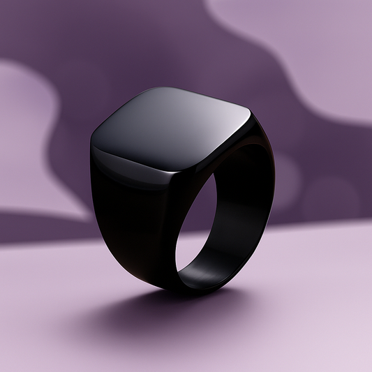 Saizen Silver Square Vintage Ring